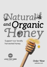 Locally Harvested Honey Poster Design