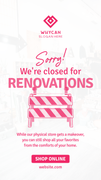 Closed for Renovations TikTok Video Image Preview