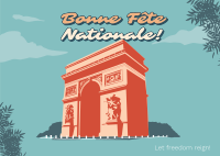 Arc de Triomphe Postcard Design