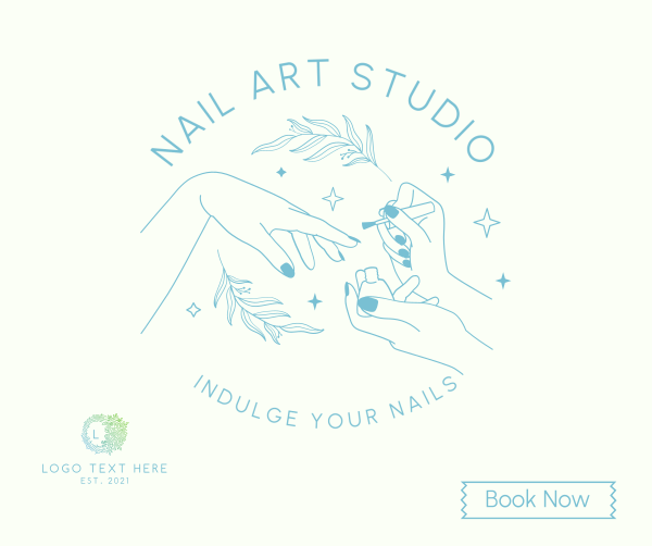 Nail Art Studio Facebook Post Design