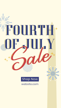 4th of July Text Sale TikTok Video Image Preview