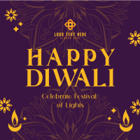 Happy Diwali Greeting Instagram Post Design