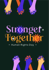 Stronger Together this Human Rights Day Flyer Image Preview