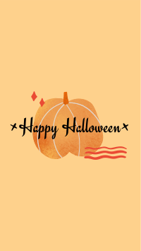 Happy Halloween Pumpkin Facebook Story Design