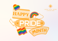 Stick on the Pride Postcard Design