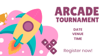 Arcade Tournament Facebook Event Cover Design