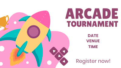 Arcade Tournament Facebook event cover Image Preview