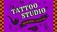 Checkerboard Tattoo Studio Animation Image Preview