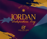 Jordan Independence Flag  Facebook Post Design