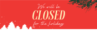 Closed for the Holidays Twitter Header Image Preview