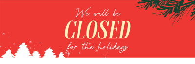 Closed for the Holidays Twitter header (cover) Image Preview