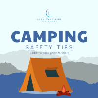 Safety Camping Instagram Post Design