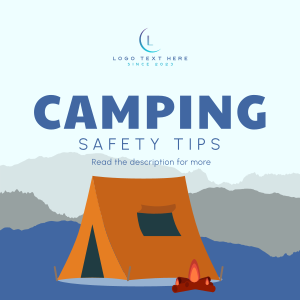 Safety Camping Instagram post Image Preview