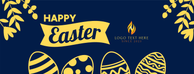 Easter Eggs Facebook cover Image Preview