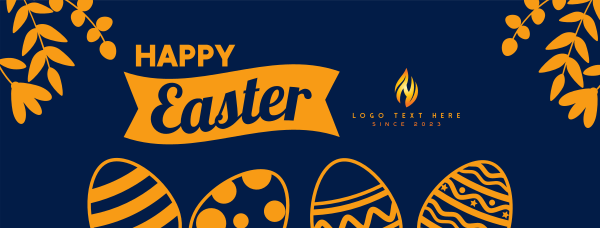 Easter Eggs Facebook Cover Design Image Preview