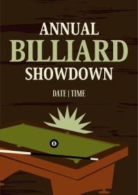 Billiard Tournament Poster Image Preview