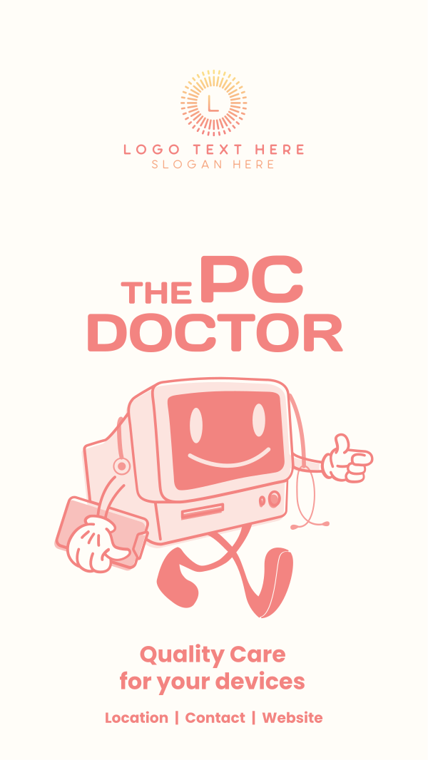 The PC Doctor Instagram Story Design Image Preview