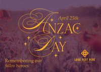 Anzac Day Remembrance Postcard Image Preview