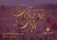 Anzac Day Remembrance Postcard Image Preview