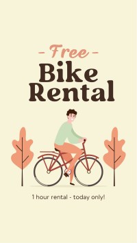 Free Bike Rental TikTok video Image Preview