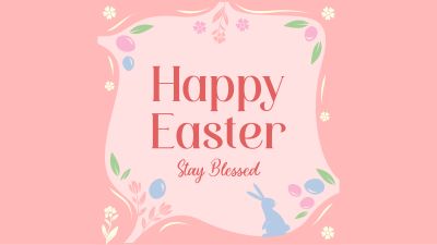 Blessed Easter Greeting Facebook event cover Image Preview