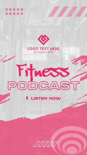 Grunge Fitness Podcast Instagram Reel Image Preview