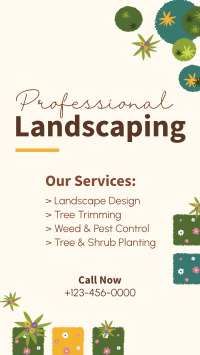 Professional Landscaping Facebook story Image Preview