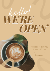 Open Coffee Shop Cafe Flyer Image Preview