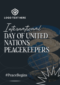 UN Peacekeepers Day Poster Design