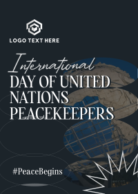 UN Peacekeepers Day Poster Image Preview