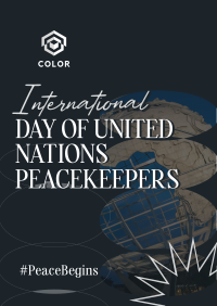 UN Peacekeepers Day Poster Image Preview