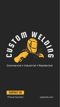 Custom Welding Works Facebook Story Design