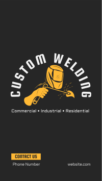 Custom Welding Works Facebook story Image Preview