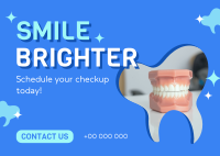 Oral Health Checkup Postcard Image Preview