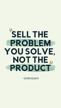 Sell the Problem Facebook Story Design