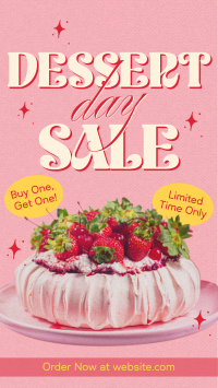 Retro Dessert Sale Instagram Reel Design