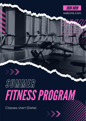 Ripped Off Summer Fitness Poster Image Preview