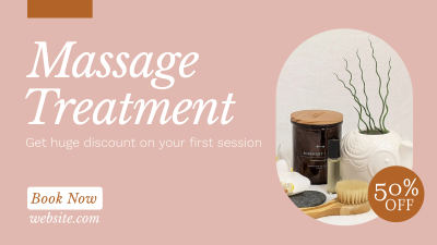 Elegant Massage Promo Facebook event cover Image Preview