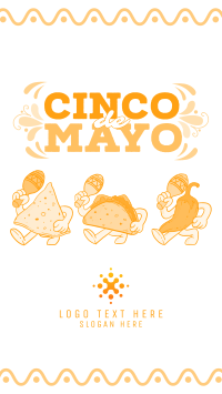 Cinco De Mayo Mascot Celebrates Instagram story Image Preview