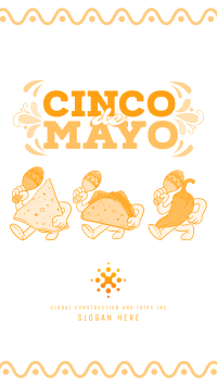 Cinco De Mayo Mascot Celebrates Instagram Story Design