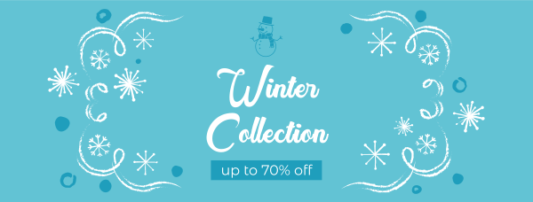 Winter Frame Offer Facebook Cover Design Image Preview