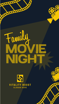 Family Movie Night Instagram reel Image Preview