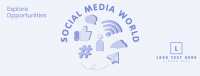 Social Media World Facebook Cover Design