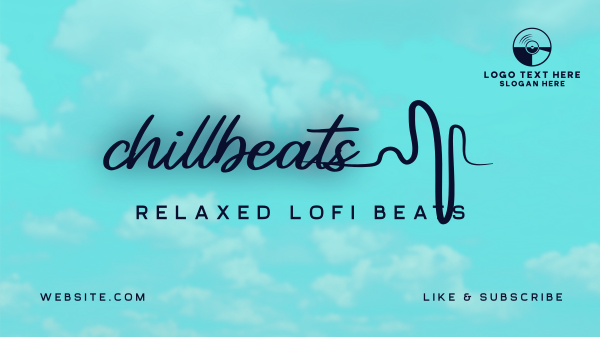 Chill Beats YouTube Video Design Image Preview