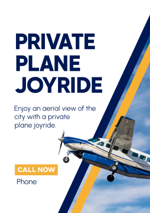 Private Plane Joyride Flyer Image Preview