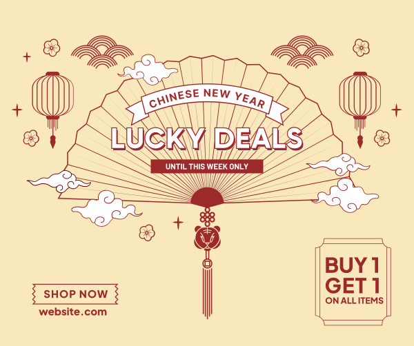 Lucky Deals Facebook Post Design Image Preview