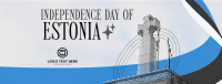 Minimal Estonia Day Facebook cover Image Preview