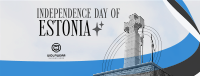 Minimal Estonia Day Facebook Cover Design