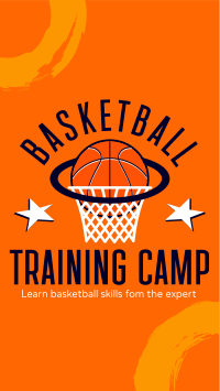 Train Your Basketball Skills Facebook Story Design