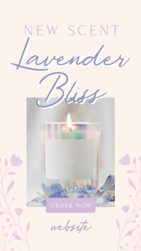 Lavender Bliss Candle Instagram Story Design